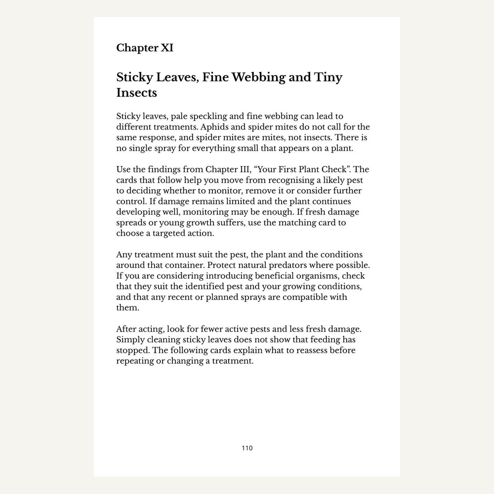 Pest troubleshooting page from Balcony and Rooftop Gardening Problems and Solutions